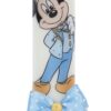 Trusou complet pentru botez de baieti, trusou brodat Mickey Mouse, lumanare cu Mickey Mouse, costum si pantofiori, bleu, 15 piese, Recostore®, REC2654 - imagine 9