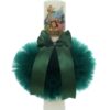 Trusou complet pentru botez de baieti, trusou brodat safari, lumanare cu Safari, costum si pantofiori, verde-crem, 14 piese, Recostore®, REC2657 - imagine 10
