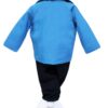 Trusou complet pentru botez de baieti personalizat cu Mickey Mouse, Trusou brodat, lumanare, costum si pantofiori, bleu-turcoaz, 15 piese, Recostore®, REC2670 - imagine 4