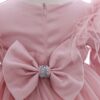 Trusou complet pentru botez de fete, trusou, lumanare, rochita cu bentita si pantofiori, roz pudrat, 12 piese, Recostore®, REC2683 - imagine 6