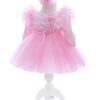 Trusou complet pentru botez de fete personalizat cu Minnie, trusou, lumanare, rochita si pantofiori, roz, 12 piese, Recostore®, REC2690 - imagine 3