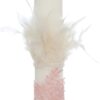 Trusou complet pentru botez de fete personalizat cu lebada, trusou, lumanare, rochita cu bentita si pantofiori, roz, 12 piese, Recostore®, REC2698 - imagine 9