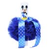 Trusou complet pentru botez de baieti personalizat cu Mickey Mouse, lumanare cu Mickey Mouse, costum si pantofiori, albastru electric, 15 piese, Recostore®, REC2701 - imagine 6