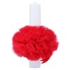 Trusou complet pentru botez de fete personalizat cu Minnie Mouse, trusou brodat, lumanare, rochita cu bentita si pantofiori, rosu, 12 piese,  Recostore®, REC2735 - imagine 7