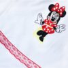 Trusou complet pentru botez de fete personalizat cu Minnie Mouse, trusou brodat, lumanare, rochita cu bentita si pantofiori, rosu, 12 piese,  Recostore®, REC2735 - imagine 9
