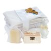 Trusou complet pentru botez de baieti personalizat cu Regele Leu, lumanare cu Leu, costum verde olive, 15 piese, Recostore®, REC2741 - imagine 6