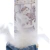 Lumanare botez baieti, model cu Carusel, 30x7 cm, bleu, Recostore®, REC5002/26 - imagine 3