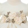 Trusou complet pentru botez de fete personalizat cu Caprioara Bambi, trusou brodat, lumanare, rochita si pantofiori,11 piese,  Recostore®, REC2754 - imagine 2