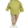 Trusou complet pentru botez de baieti personalizat cu ursulet, lumanare cu Ursulet, costum si pantofiori, Verde olive, 14 piese, Recostore®, REC2755 - imagine 4