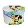 Trusou complet pentru botez de baieti personalizat cu Mickey Mouse, lumanare cu Mickey, costum si pantofiori, Turcoaz, 15 piese, Recostore®, REC2757 - imagine 10