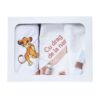 Trusou complet pentru botez de baieti personalizat cu Simba, lumanare cu Simba, costum si pantofiori, Verde olive, 13 piese, Recostore®, REC2759 - imagine 6