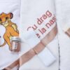 Trusou complet pentru botez de baieti personalizat cu Simba, lumanare cu Simba, costum si pantofiori, Verde olive, 13 piese, Recostore®, REC2759 - imagine 9