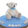 Cutie catifea transport trusou bleu cu Ursulet, Recostore®, REC3003 - imagine 2
