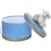 Cutie catifea transport trusou bleu cu Ursulet, Recostore®, REC3003 - imagine 3
