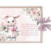 Set tava pentru taiere mot/turta, model cu Iepuras, roz pudrat, 6 piese, 35x20 cm, Recostore®, REC1967/284 - imagine 3