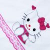 Trusou alb-roz cu Hello Kitty brodata, 7 piese, sticla mir, sapun, panza mir, fasa, prosop cu capison, prosop preot, paturica bebe, REC226 - imagine 2