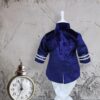 Costum Micul Print, bleumarin-alb, pentru botez, 4 piese, camasa, sacou, pantaloni, palarie, pentru baieti, REC1152 - imagine 8