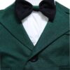 Set complet pentru botez, lumanare " Radacini si aripi de la parinti, dragoste si sustinere de la nasi", costum verde, trusou cu mesajul "Cu drag de la nasi" si pantofiori, 13 piese, REC891 - imagine 5