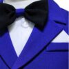 Set complet pentru botez, lumanare tip fusta, imprimata cu Mickey Mouse, costum albastru-electric, trusou imprimat cu Mickey Mouse si mesajul "Cu drag de la nasi" si pantofiori, 13 piese, REC896 - imagine 4