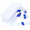 Set complet pentru botez, lumanare tip fusta, imprimata cu Mickey Mouse, costum albastru-electric, trusou imprimat cu Mickey Mouse si mesajul "Cu drag de la nasi" si pantofiori, 13 piese, REC896 - imagine 9