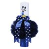 Set complet pentru botez, lumanare bleumarin cu Mickey Mouse, costum turcoaz din bumbac, trusou brodat cu Mickey Mouse si pantofiori, 14 piese, REC913 - imagine 7