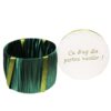 Cutie transport trusou alb-verde, 30x25 cm, REC1250 - imagine 2