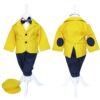 Costum galben pentru botez, 5 piese