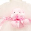 Lumanare pentru botez accesorizata cu tulle alb si jucarie de plus