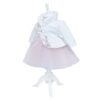 Rochie roz pentru botez, bolero bentita si pantaloni stil gogosari