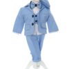 Costum botez baieti, bleu compus din 5 piese, Recostore®, REC2601 - imagine 6