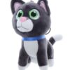 Jucarie de plus tip breloc, Catelus gri, 12 cm, Recostore®, REC2331 - imagine 4