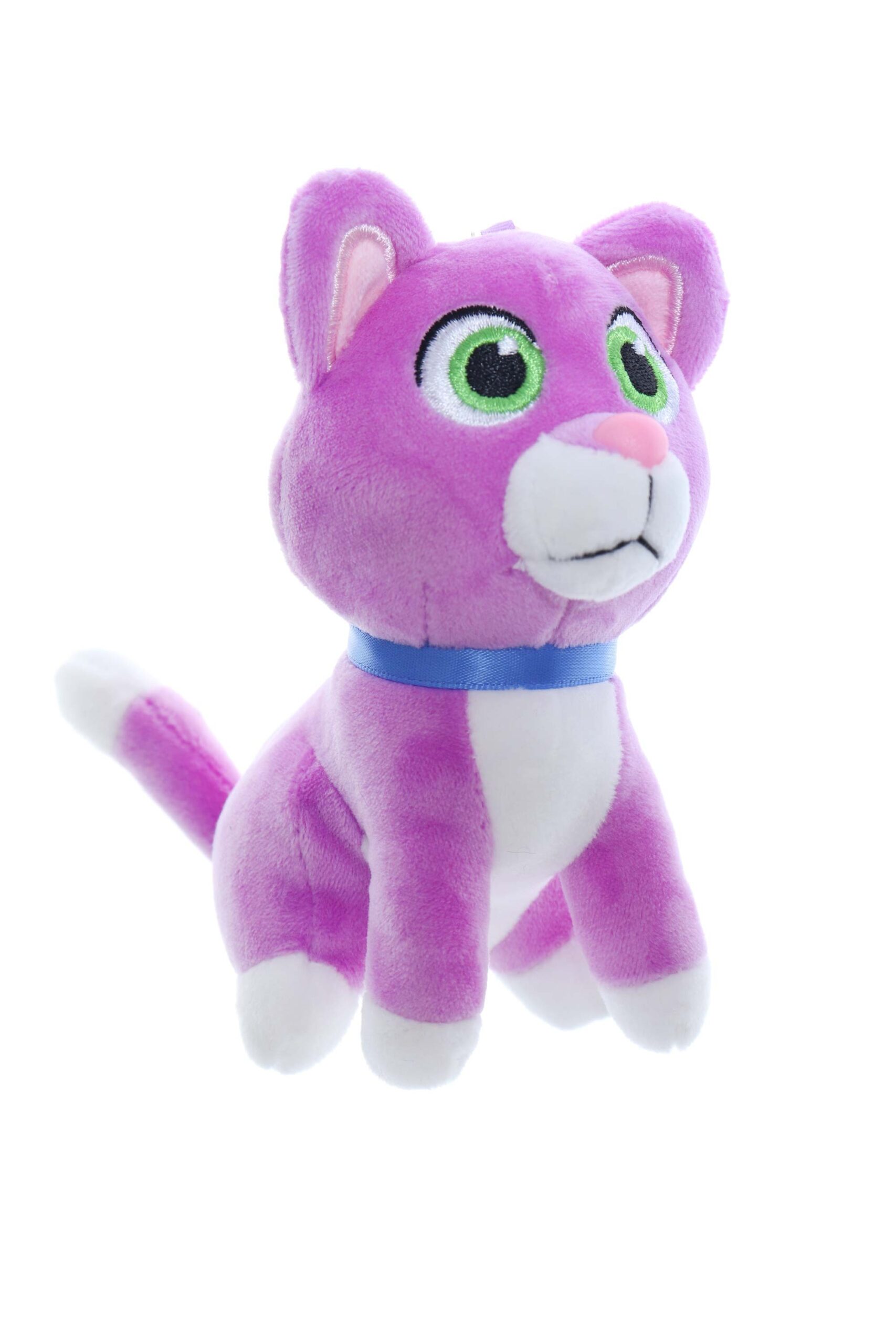 Jucarie de plus tip breloc, Catelus mov, 12 cm, Recostore®, REC2330 - imagine 4