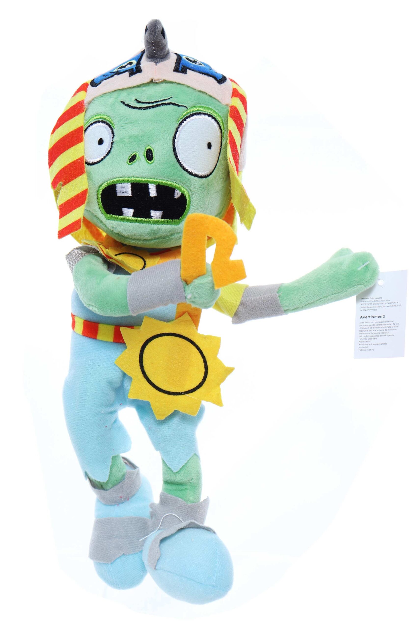 Jucarie de plus, Zombie vs plants, Recostore®, 30 cm, REC2393 - imagine 4