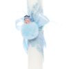 Lumanare bleu de botez cu bebelus atasat, 35x7 cm, Recostore, REC1918 - imagine 5