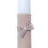 Lumanare botez accesorizata cu catifea crem, 28 cm, Recostore®, REC2158 - imagine 4