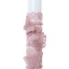 Lumanare botez accesorizata cu dantela roz pudrat, 35 cm, Recostore®, REC2182 - imagine 4