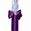 Lumanare botez cu Printesa Sofia accesorizata panglica mov, 30 cm, Recostore®, REC2198 - imagine 4