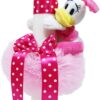 Lumanare tip glob cu Daisy Duck pentru botez, tulle roz si fundita ciclam, 40x7 cm, REC1458 - imagine 4