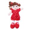 Papusa de plus cu rugaciune, "Ingerasul", 38 cm, rosu, Recostore, REC2095 - imagine 4
