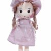 Papusa de plus cu rugaciune, roz pudrat, 45 cm, Recostore®, REC2333 - imagine 4