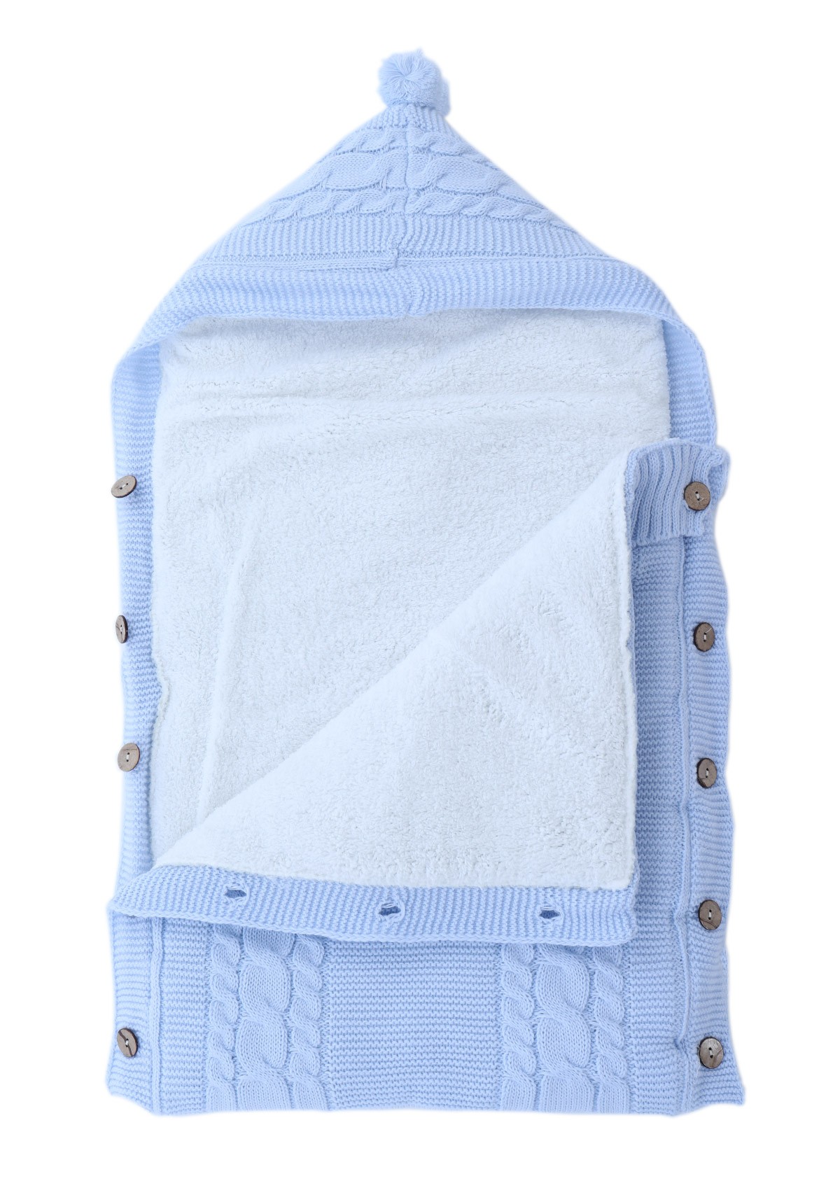 Sac de dormit, imblanit pentru bebelusi, albastru, Recostore®, REC2485 - imagine 5