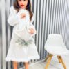 Rochie alba Fulg de Nea pentru fetite, Recostore®, REC2151 - imagine 4