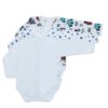 Set 3 body-uri colorate din 100% bumbac pentru bebelusi, Recostore, REC1676 - imagine 5