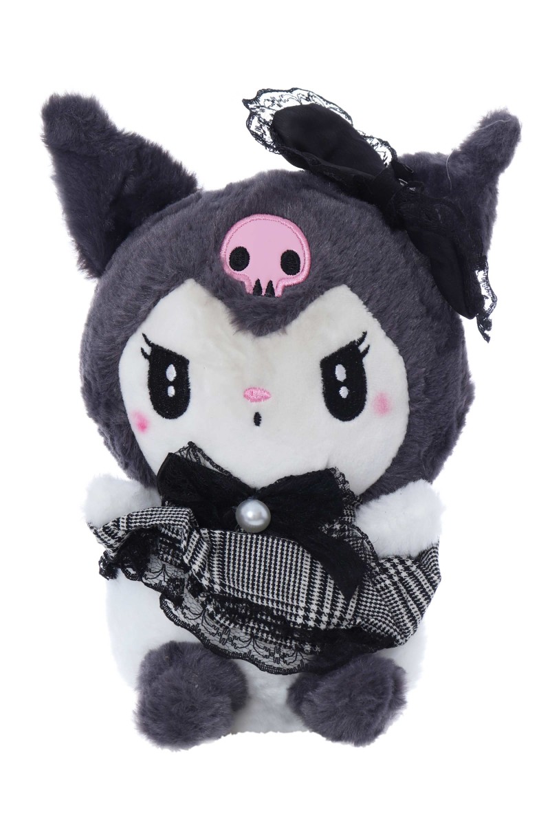 Set 3 jucarii de plus pisica Kuromi, dimensiune 25 cm, REC2999 - imagine 4