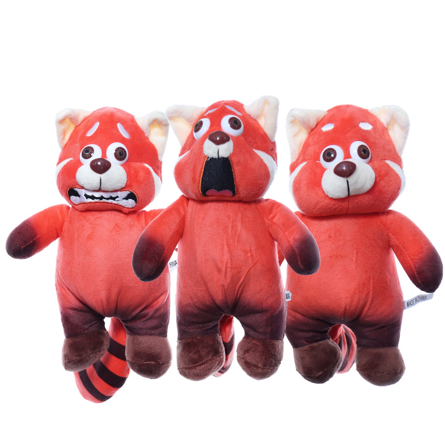 Set 3 jucarii de plus, Red Panda, 25 cm, Recostore, REC2079 - imagine 5
