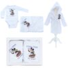Set pentru prima baita cu nasii, halat, prosop si body, Mickey Mouse, Recostore®, REC2536 - imagine 7