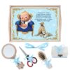 Set tava pentru taiere mot la baieti, model cu Bebe Boss, bleu, 6 piese, 35x20 cm, Recostore®, REC1967/139 - imagine 4