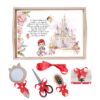 Set tava pentru taiere mot/turta la fete, model Castel, rosu, 6 piese, 35x20 cm, Recostore®, REC1967/188 - imagine 4