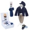 Set trusou complet pentru botez de baieti, 14 piese, costum bleumarin, lumanare cu Bebe Boss, trusou imprimat cu Bebe Boss si pantofiori din piele ecologica, Recostore®, REC2477 - imagine 14