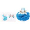 Set trusou si lumanare botez, ursulet, alb-turcoaz, 8 piese, Recostore, REC1877 - imagine 5
